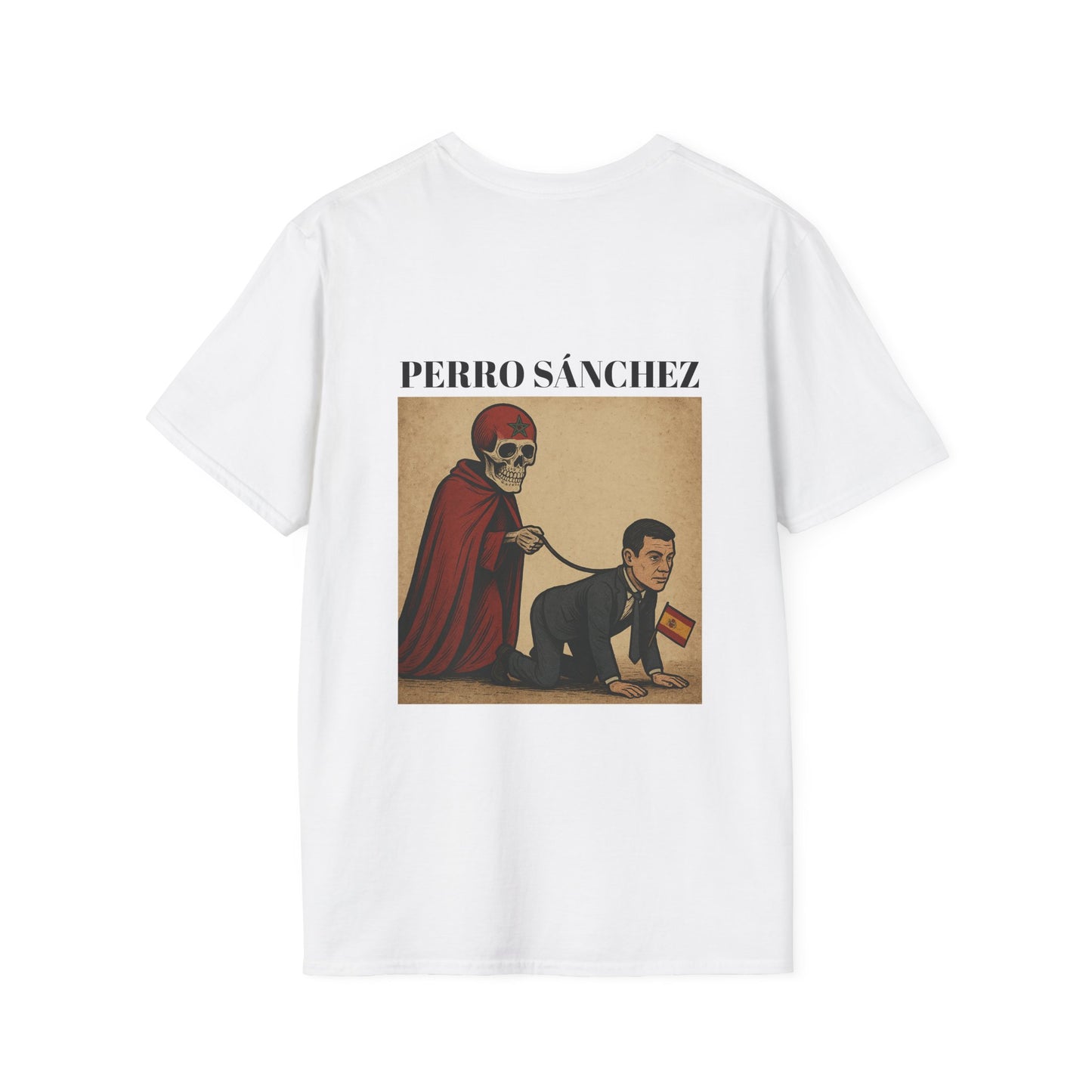 Perro Sánchez camiseta (Diseño Trasero)