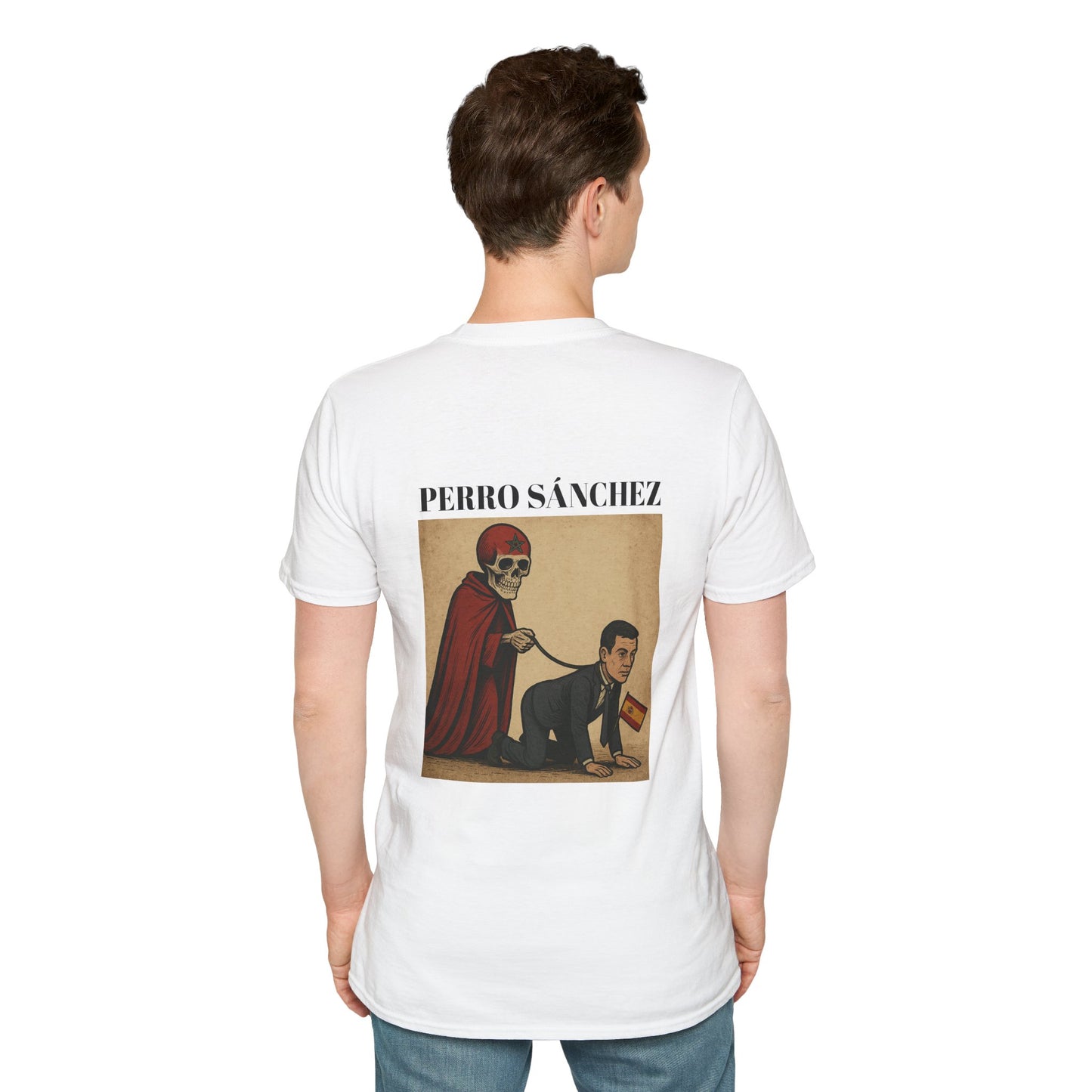 Perro Sánchez camiseta (Diseño Trasero)