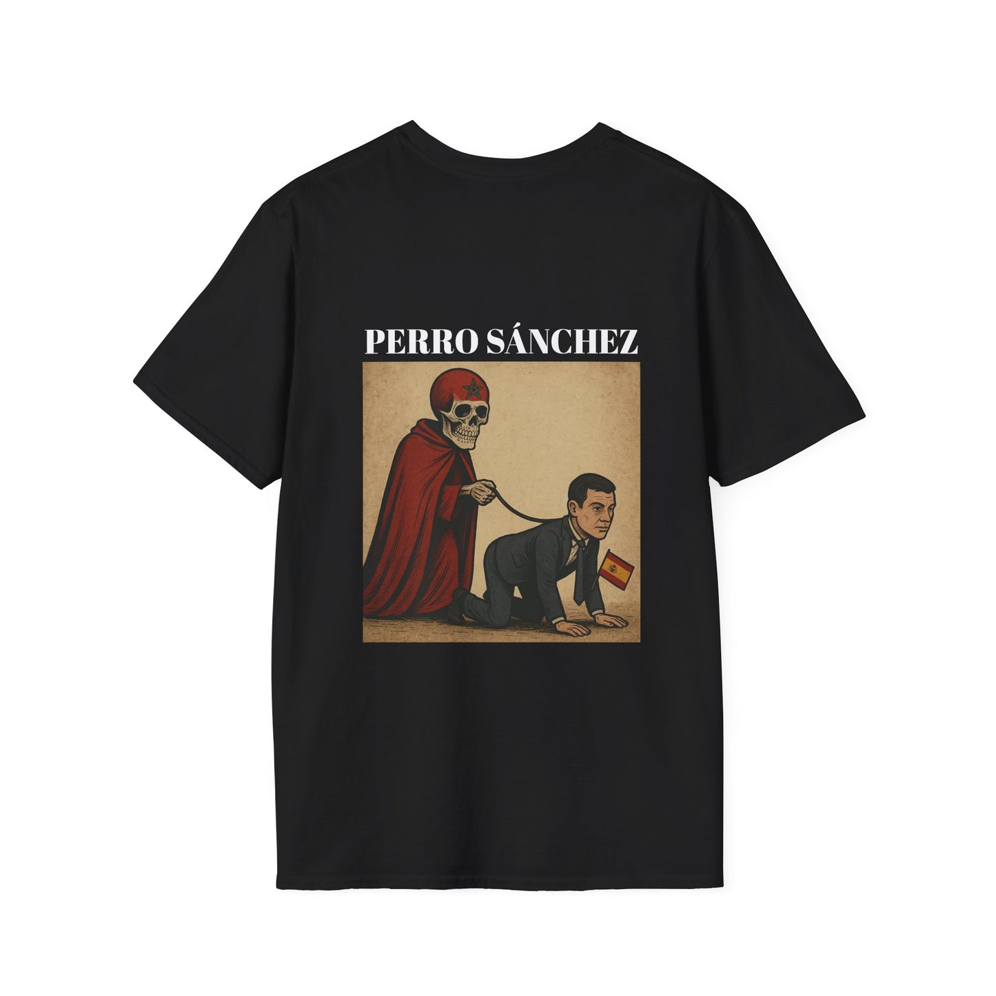 Perro Sánchez camiseta (Diseño Trasero)